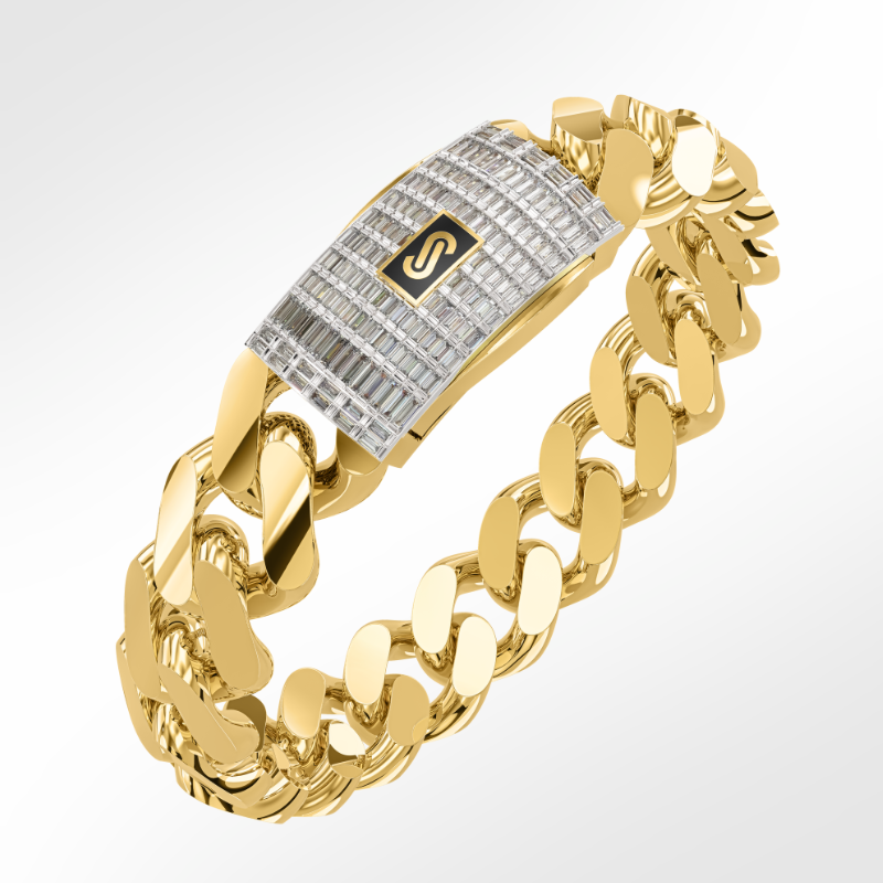 Pulsera De Hombre - Monaco Chain CLASSIC Baguette Lock