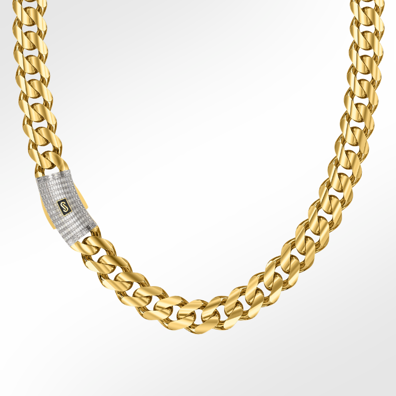 Collar/Gargantilla De Mujer - Monaco Chain CLASSIC Baguette Lock