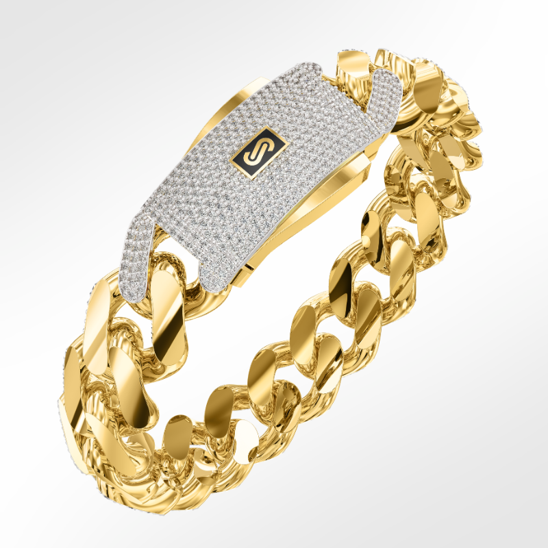 Pulsera De Mujer - Monaco Chain CLASSIC Pavé Lock