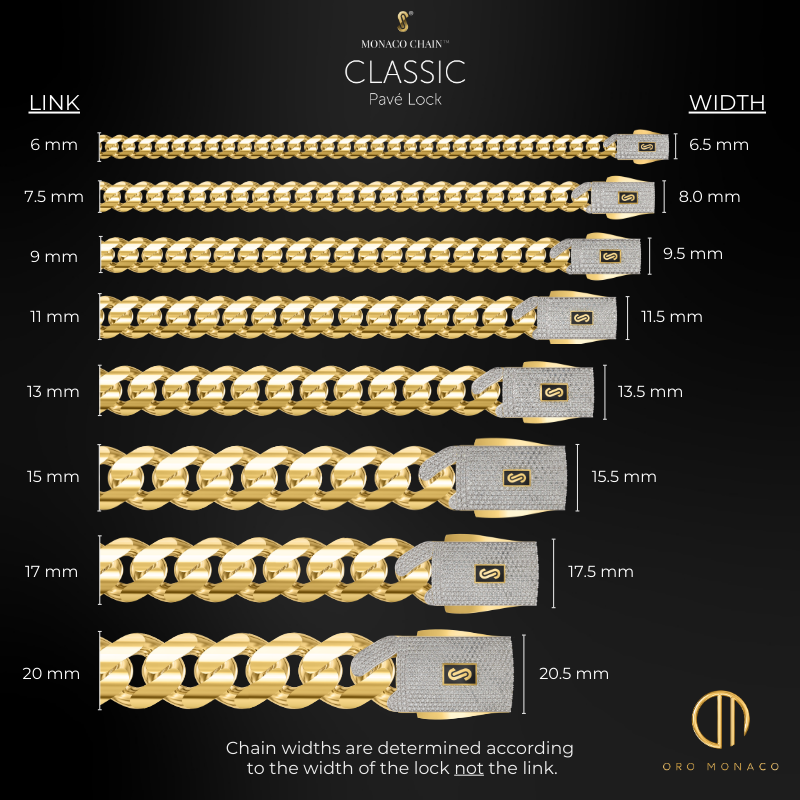 Collar/Gargantilla Mujer - Monaco Chain CLASSIC Pavé Lock