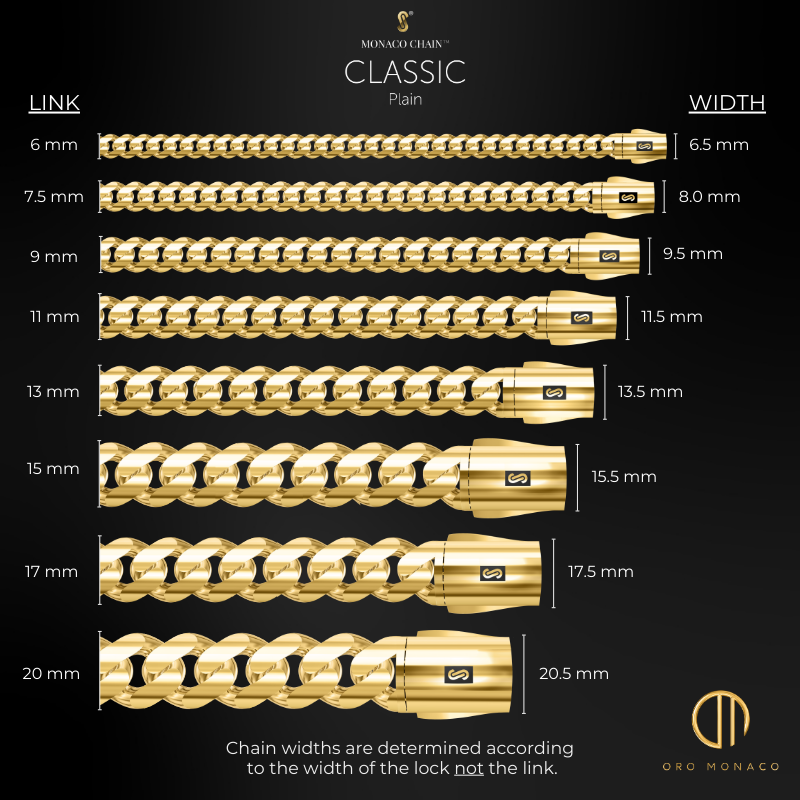 Collar de Hombre - Monaco Chain CLASSIC Plain
