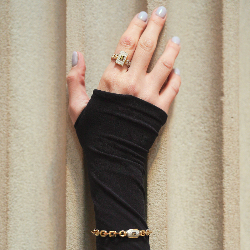 Anillo De Mujer - Monaco Chain CLASSIC Full Pavé