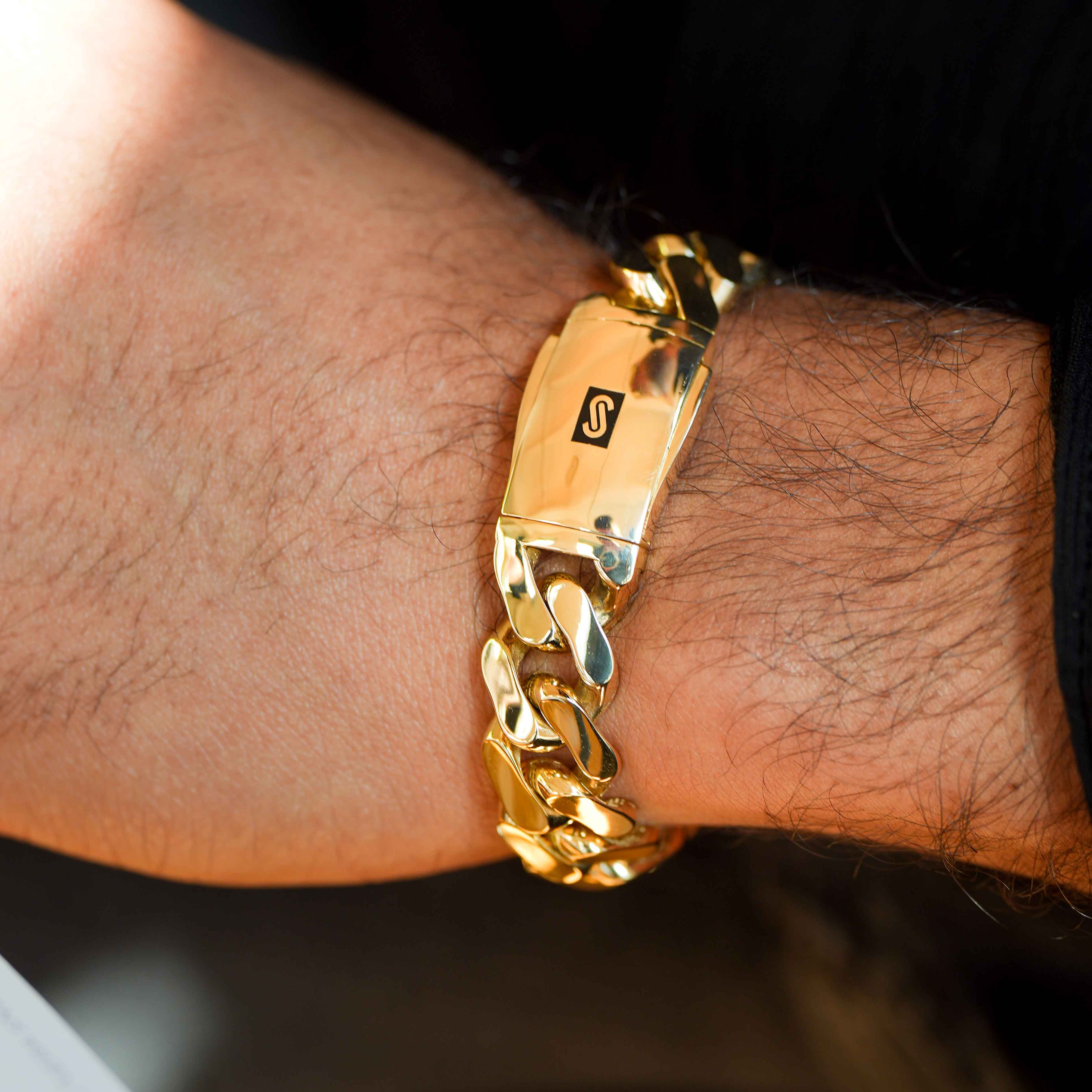 Men's Bracelet - Monaco Chain CLASSIC Plain