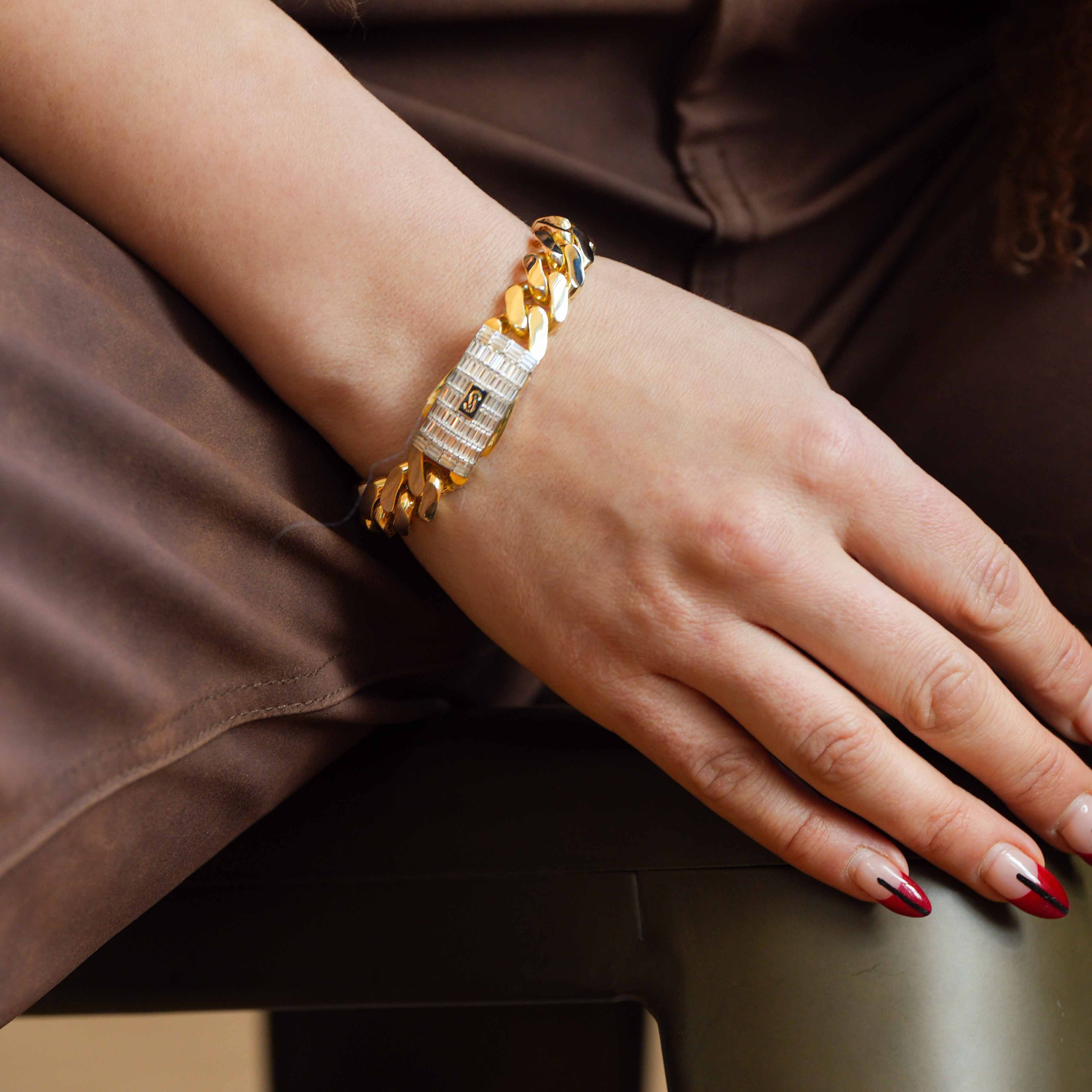 Pulsera De Mujer - Monaco Chain CLASSIC Baguette Lock