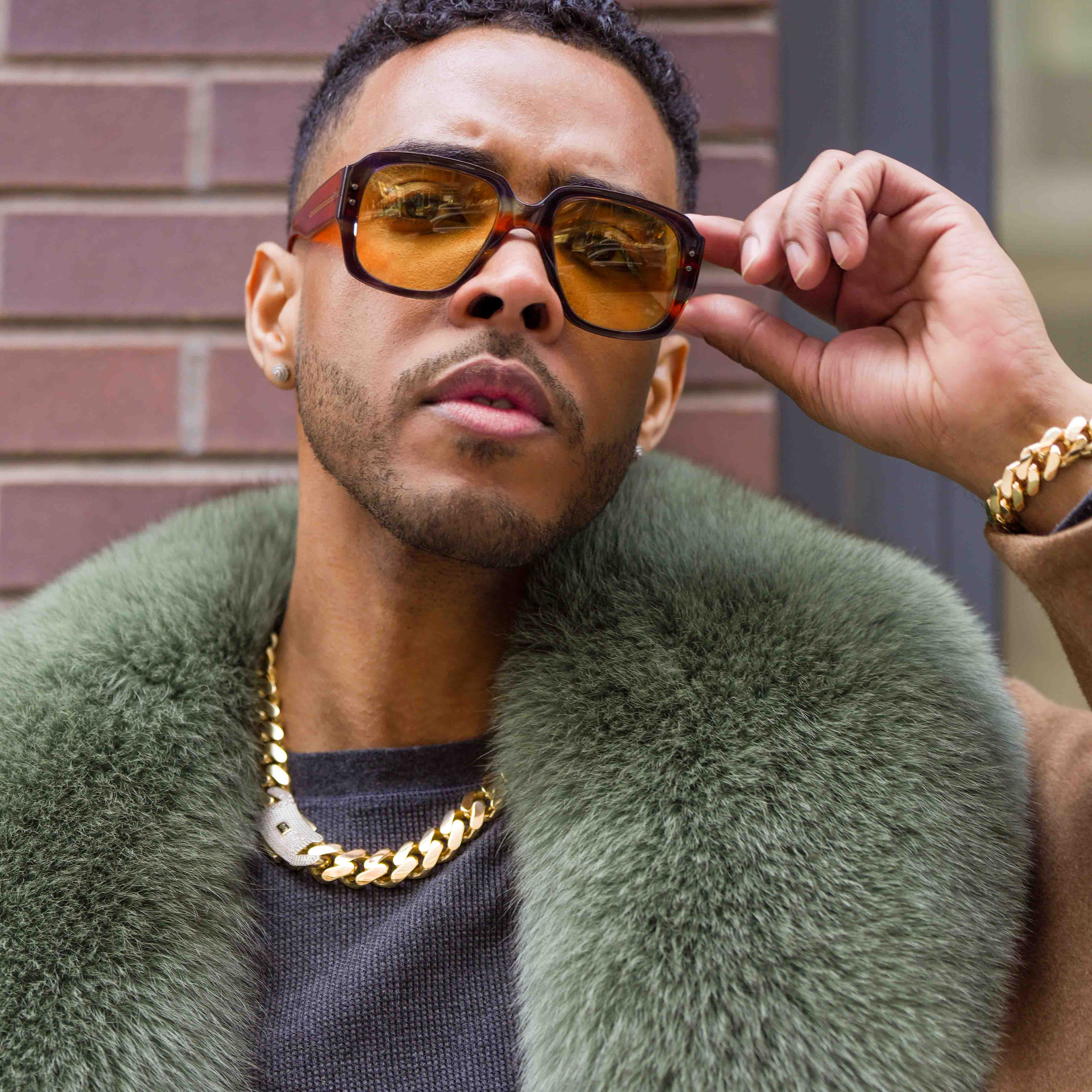 Collar de hombre - Monaco Chain CLASSIC Pavé Lock