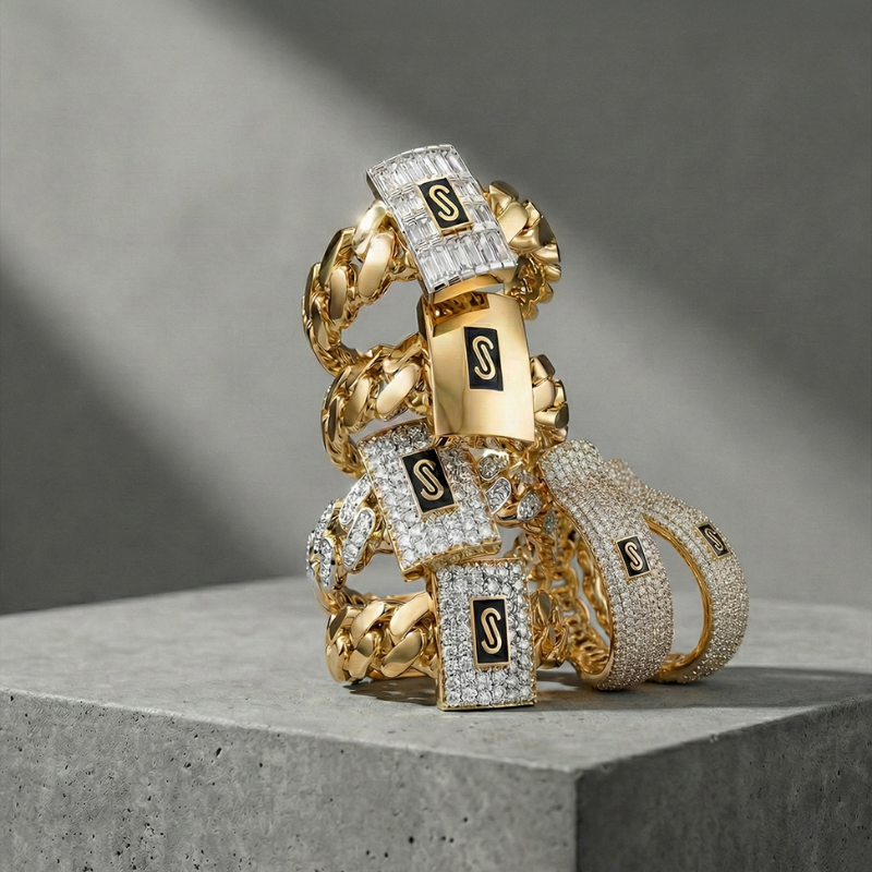 Anillo De Mujer - Monaco Chain CLASSIC Full Pavé