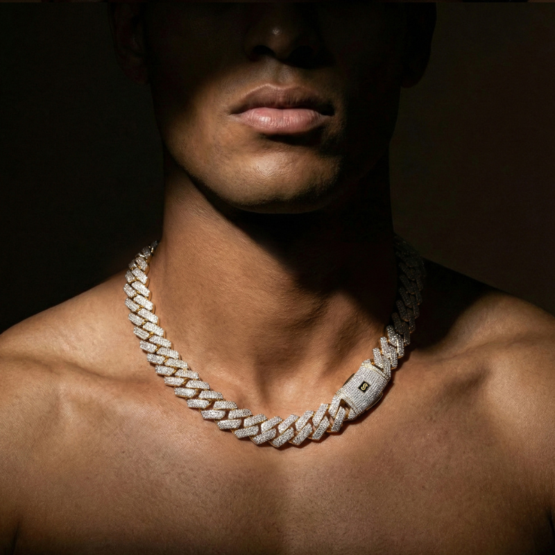 Collar de hombre -Monaco Chain EDGE Swarovski