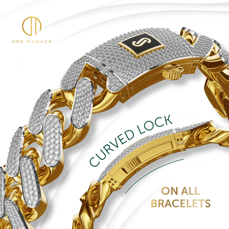 Men's Bracelet - Monaco Chain CLASSIC Full Pavé