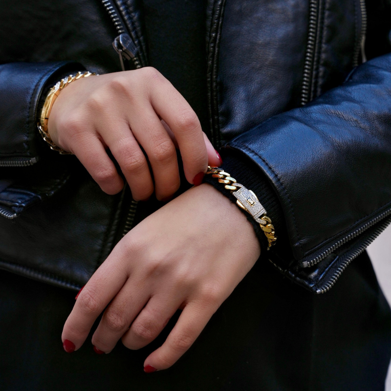 Pulsera De Mujer - Monaco Chain CLASSIC Pavé Lock