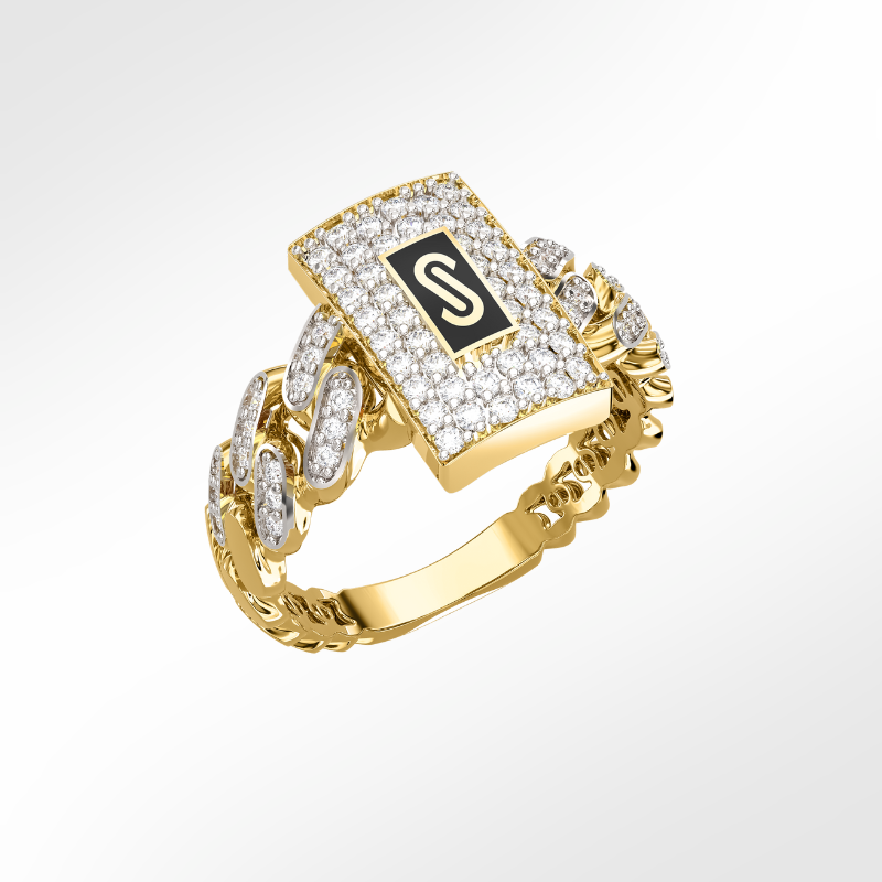 Anillo De Mujer - Monaco Chain CLASSIC Full Pavé