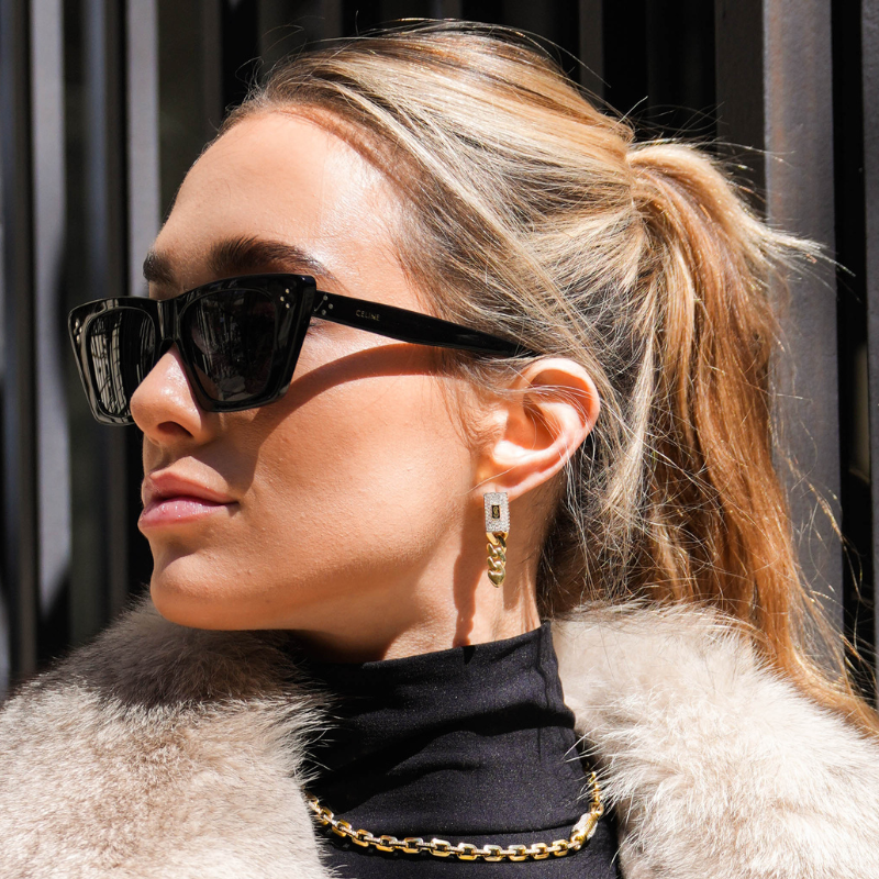 Aretes - Monaco Chain CLASSIC Pavé Lock