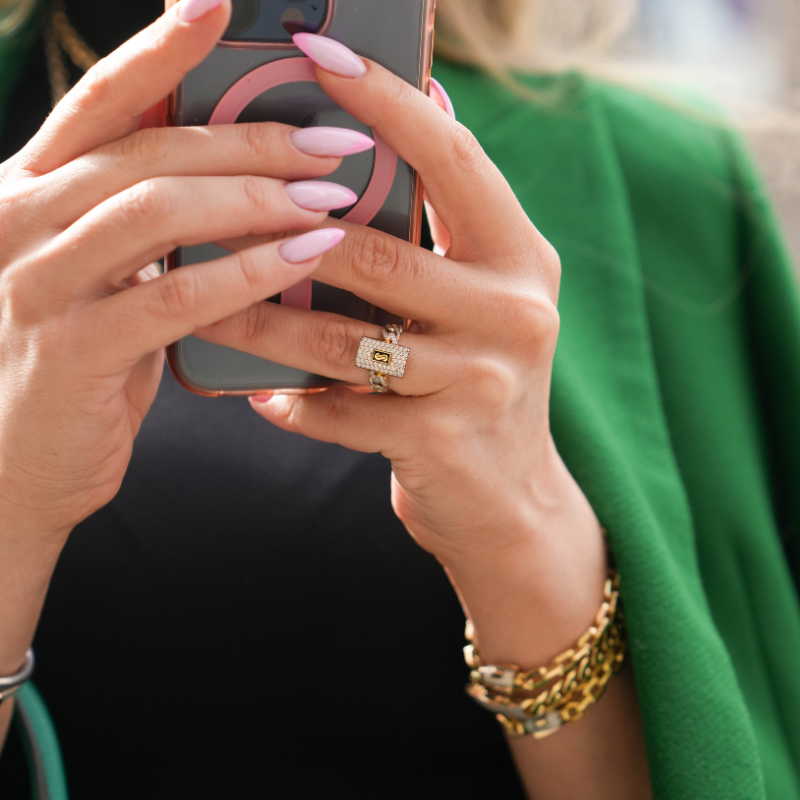 Anillo De Mujer - Monaco Chain CLASSIC Full Pavé