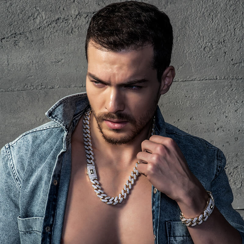 Pulsera De Hombre - Monaco Chain CLASSIC Swarovski