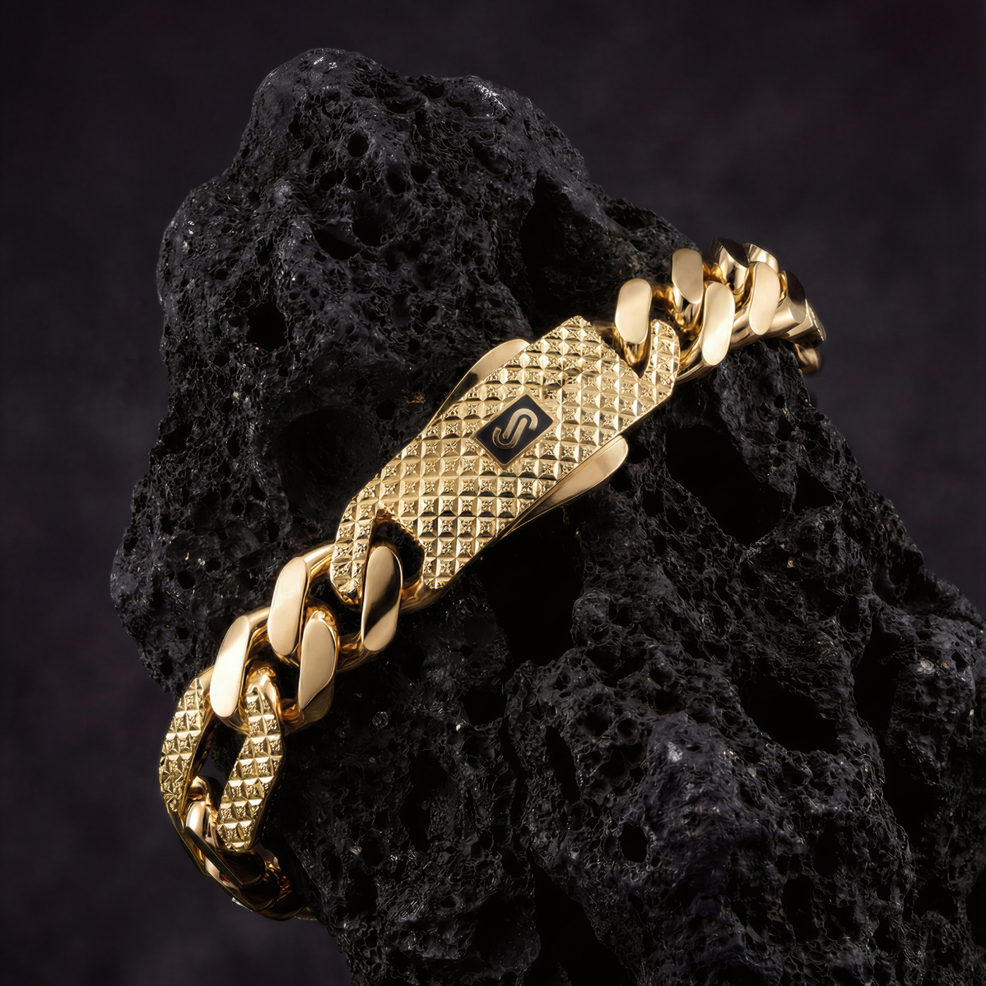 Men's Bracelet- Monaco Chain FIGARO Alternate Flex