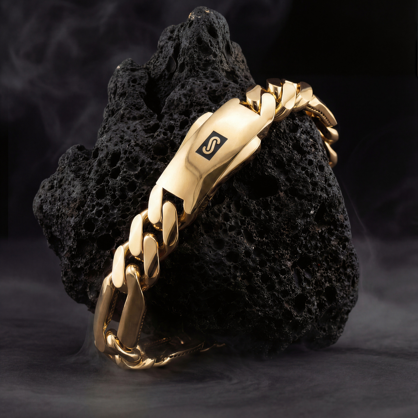 Men's Bracelet - Monaco Chain FIGARO Plain