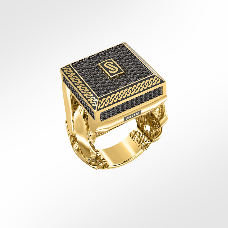 Men's Ring - Monaco Chain NERO 2