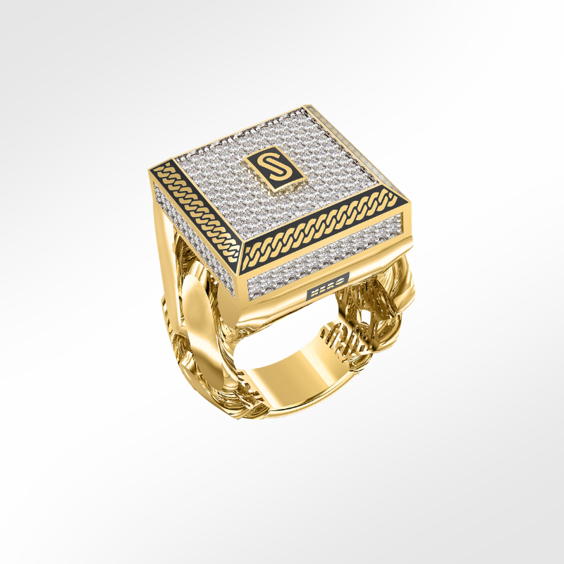 Men's Ring - Monaco Chain NERO 2