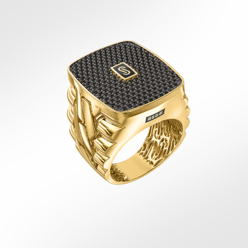 Men's Ring - Monaco Chain NERO 8