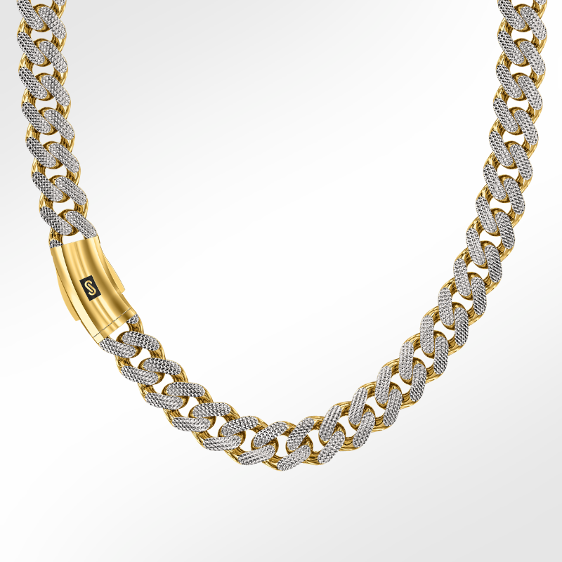 Men's Necklace - Monaco Chain CLASSIC Diamond Cut