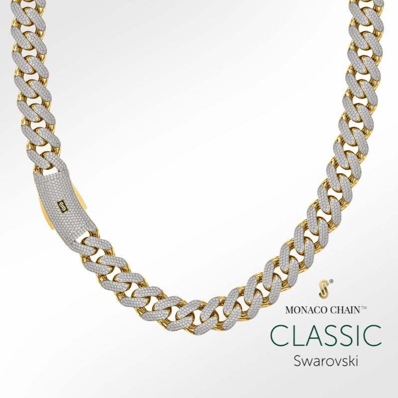 Men's Necklace - Monaco Chain CLASSIC Swarovski