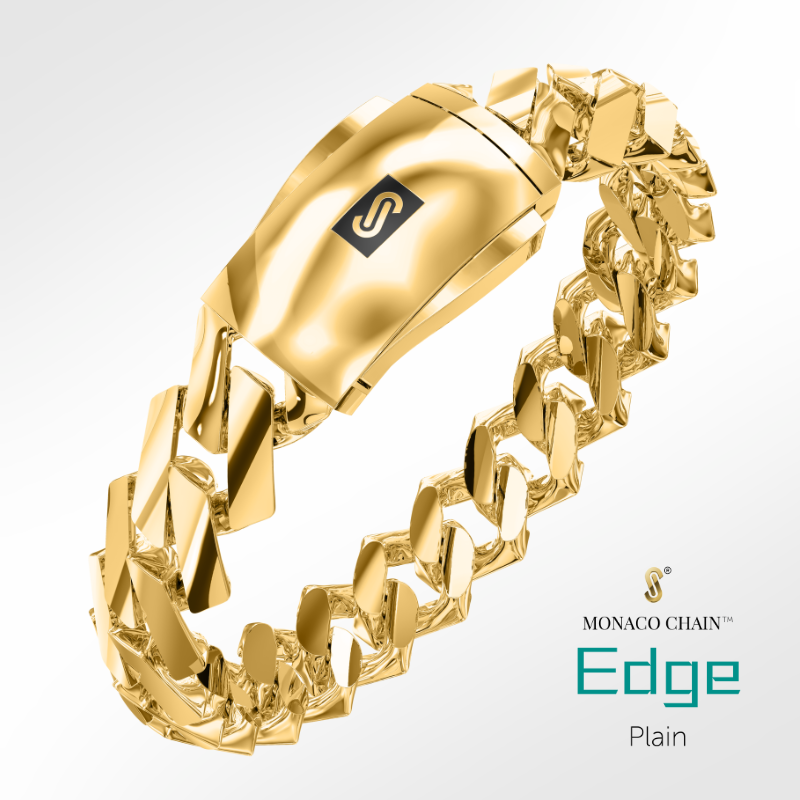 Men's Bracelet - Monaco Chain EDGE Plain