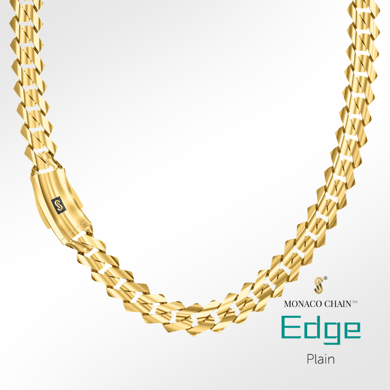 Men's Necklace - Monaco Chain EDGE Plain