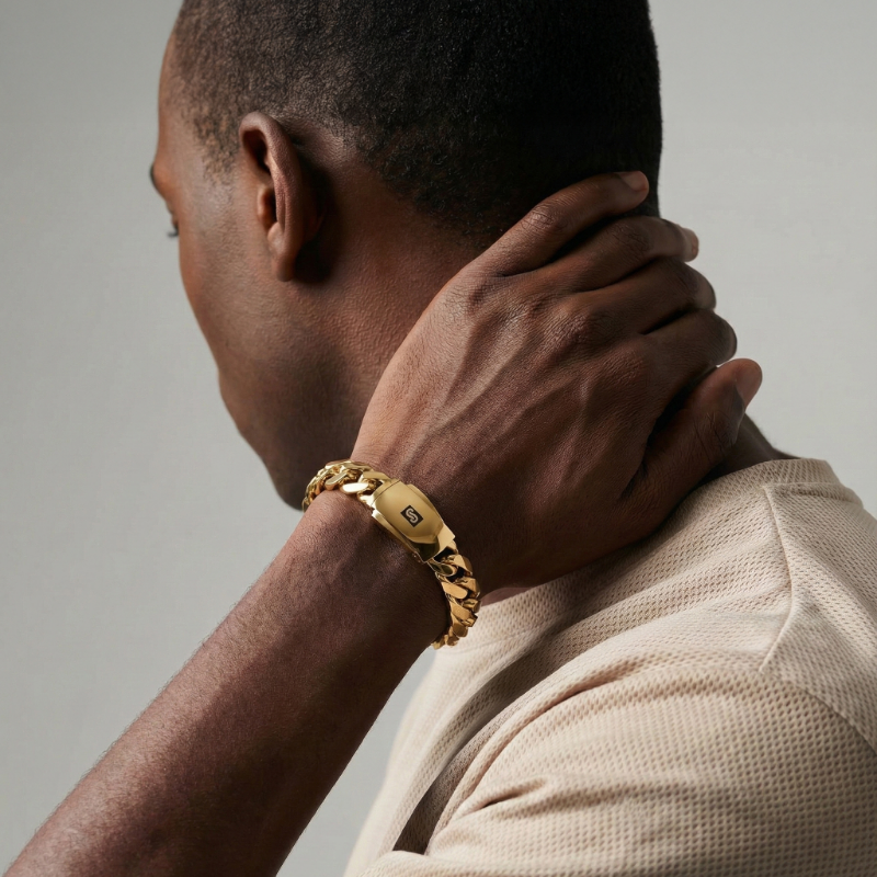 Men's Bracelet - Monaco Chain CLASSIC Plain