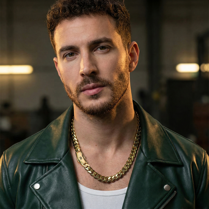 Men's Necklace - Monaco Chain CLASSIC Plain