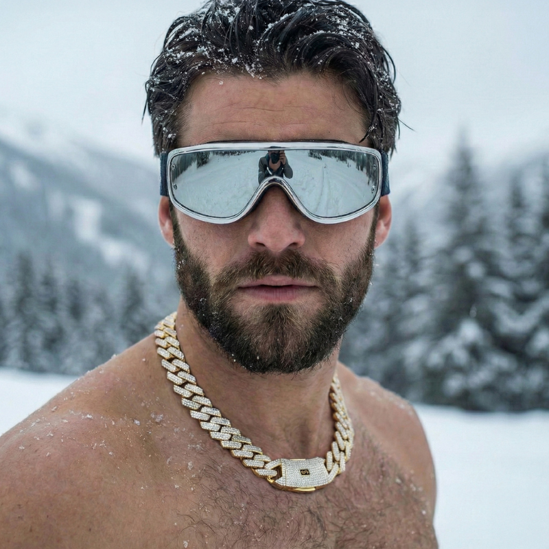 Men's Necklace - Monaco Chain EDGE Full Pavé