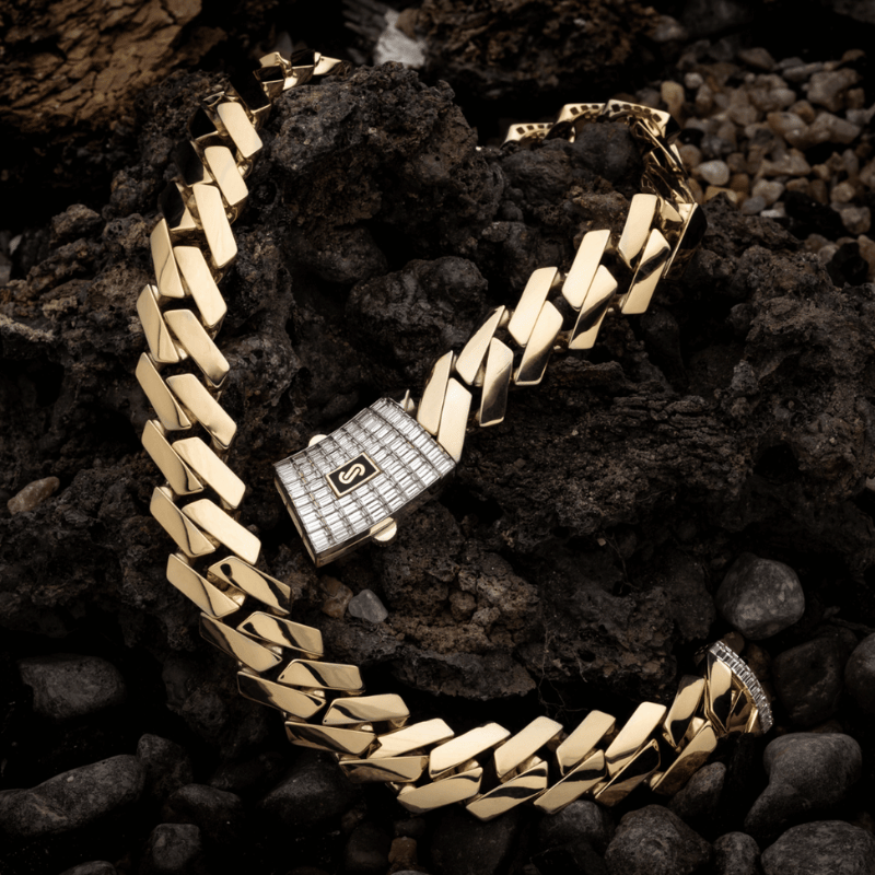 Men's Bracelet - Monaco Chain EDGE Baguette Lock