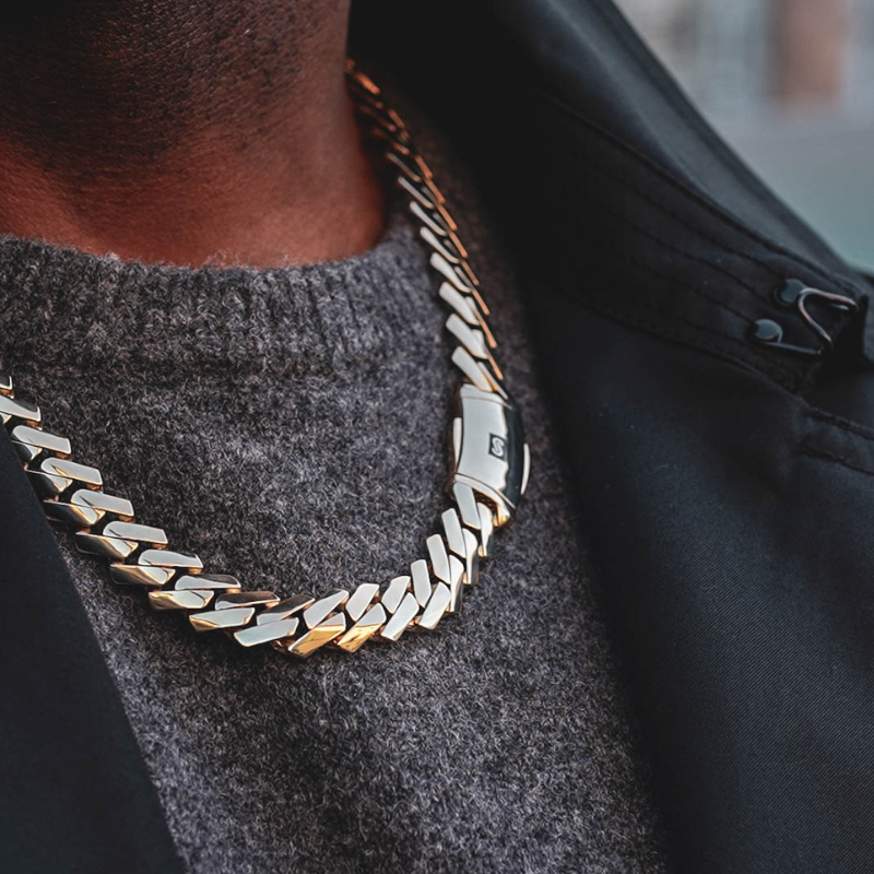 Men's Necklace - Monaco Chain EDGE Plain