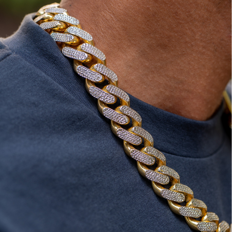 Men's Necklace - Monaco Chain CLASSIC Diamond Cut