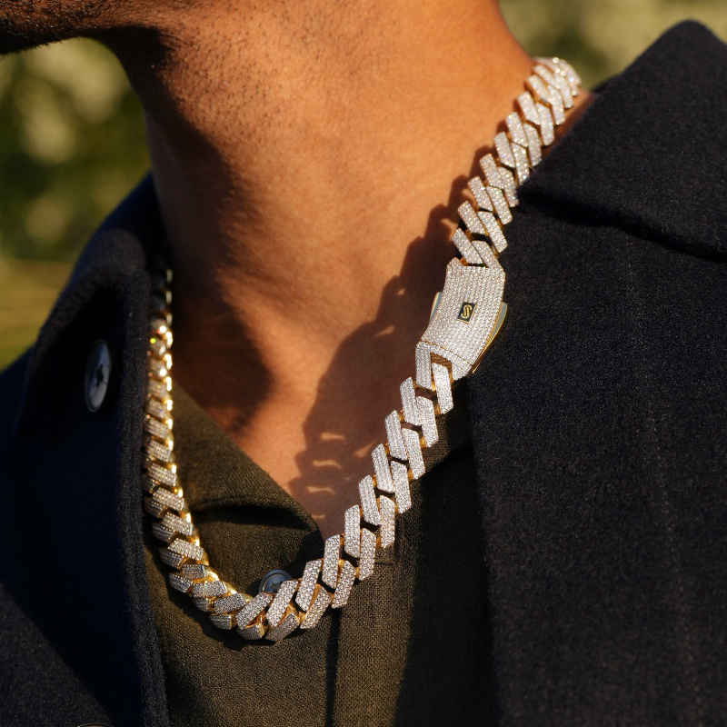 Men's Necklace - Monaco Chain EDGE Swarovski