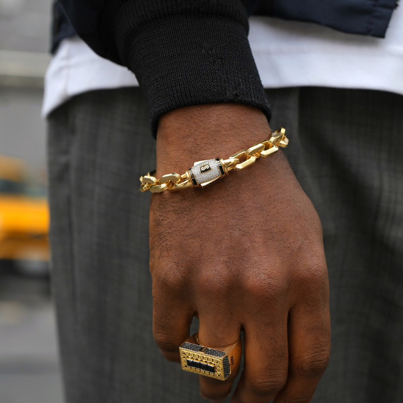 Men's Bracelet - Monaco Chain CAVO Pavé Lock