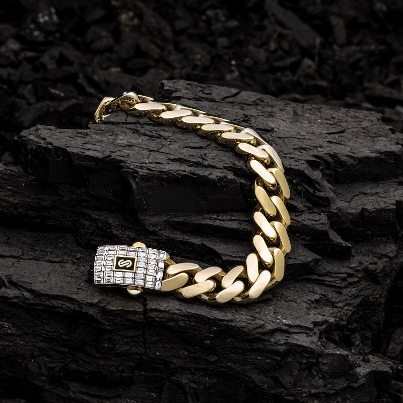 Women's Bracelet - Monaco Chain CLASSIC Baguette Lock