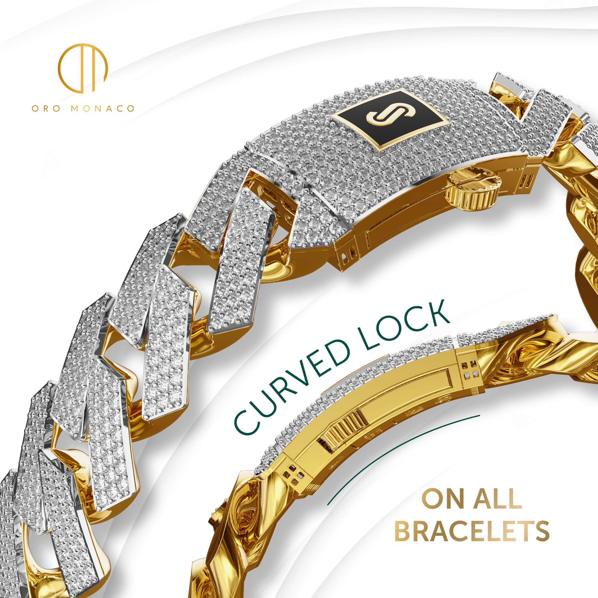 Men's Bracelet - Monaco Chain EDGE Swarovski