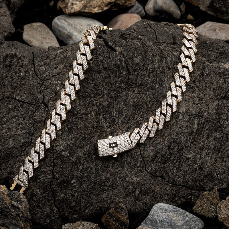 Men's Necklace - Monaco Chain EDGE Swarovski